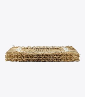 Set de 4 sets de table rectangulaires en raphia Set de 4 sets de table rectangulaires en raphia