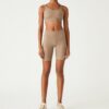 Short de cyclisme taille haute en mélange compressif Short de cyclisme taille haute en mélange compressif