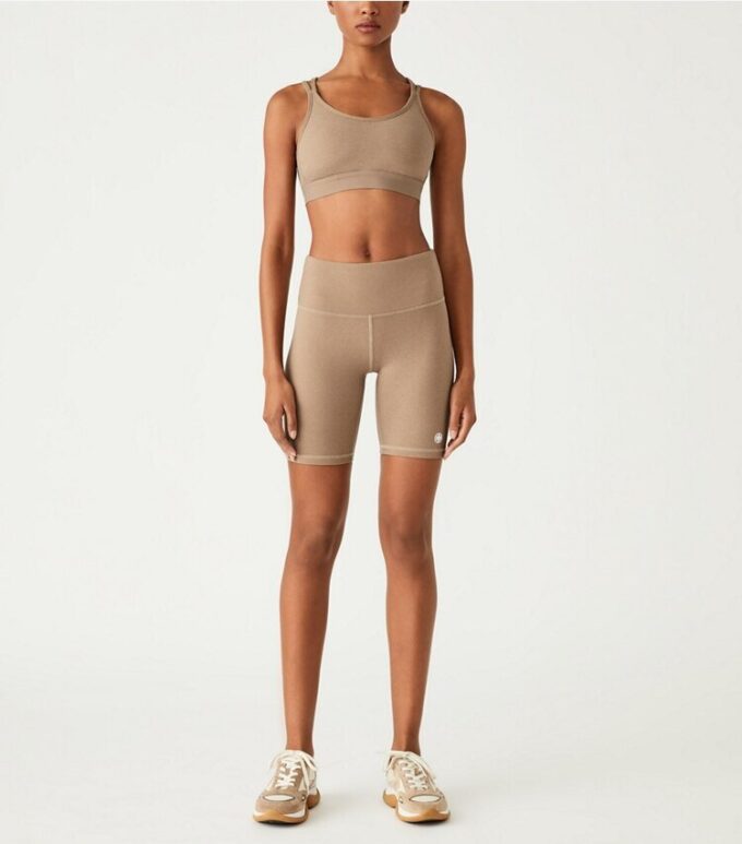 Short de cyclisme taille haute en mélange compressif Short de cyclisme taille haute en mélange compressif