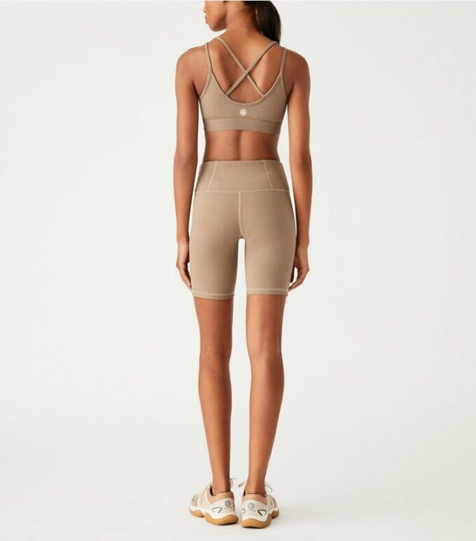 Short de cyclisme taille haute en mélange compressif Short de cyclisme taille haute en mélange compressif