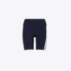 Short de cyclisme taille haute sculptant à compression et bandes latérales Short de cyclisme taille haute sculptant à compression et bandes latérales