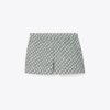 Short en popeline de coton imprimé