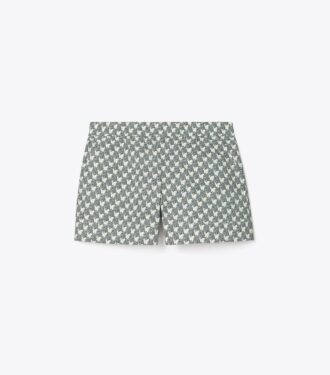 Short en popeline de coton imprimé