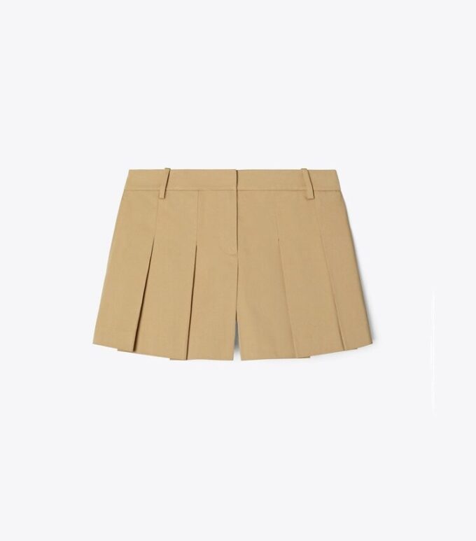 Short plissé en micro-twill Short plissé en micro-twill