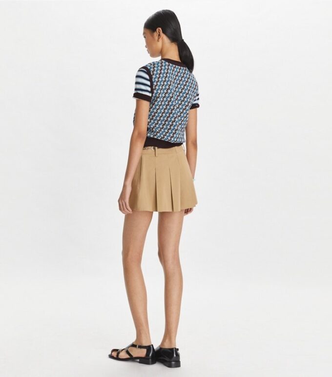 Short plissé en micro-twill Short plissé en micro-twill