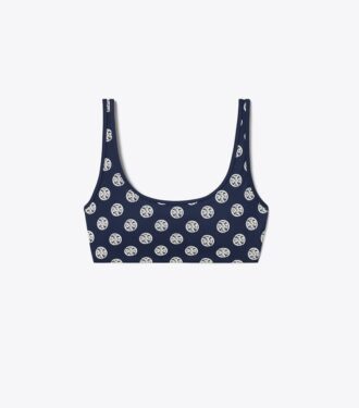 Soutien-gorge à compression et encolure dégagée avec monogramme T Monogram