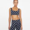 Soutien-gorge à compression et encolure dégagée avec monogramme T Monogram Soutien-gorge à compression et encolure dégagée avec monogramme T Monogram