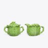 Sucrier et crémier à couvercle Lettuce Ware Sucrier et crémier à couvercle Lettuce Ware