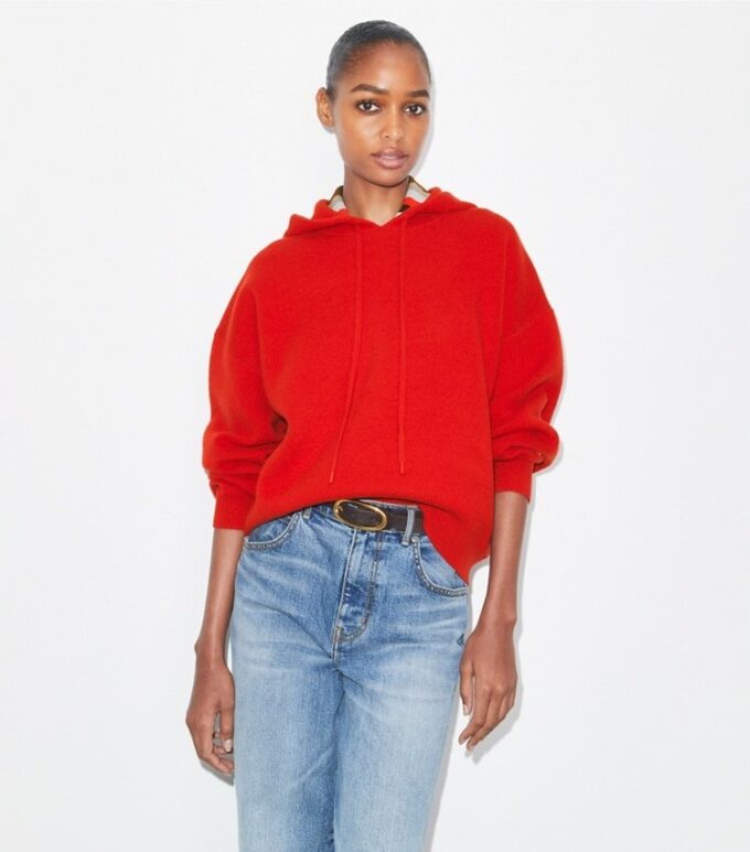 Sweat à capuche en laine