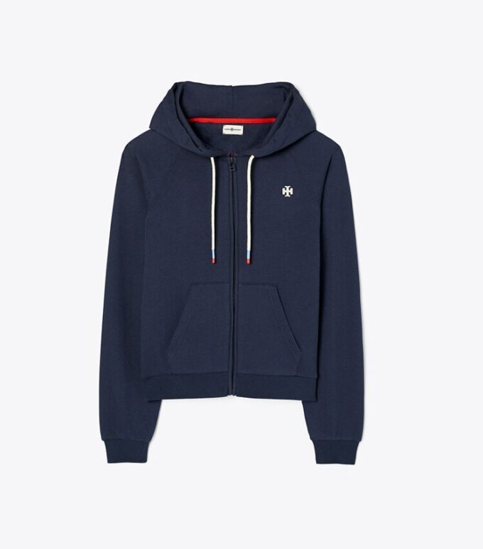 Sweat à capuche zippé en molleton français raglan Sweat à capuche zippé en molleton français raglan
