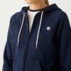 Sweat à capuche zippé en molleton français raglan Sweat à capuche zippé en molleton français raglan