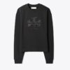Sweat-shirt avec logo en cristal Sweat-shirt avec logo en cristal
