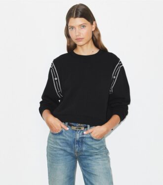 Sweat-shirt en molleton français brodé Sweat-shirt en molleton français brodé
