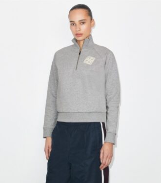 Sweat-shirt en molleton français brodé
