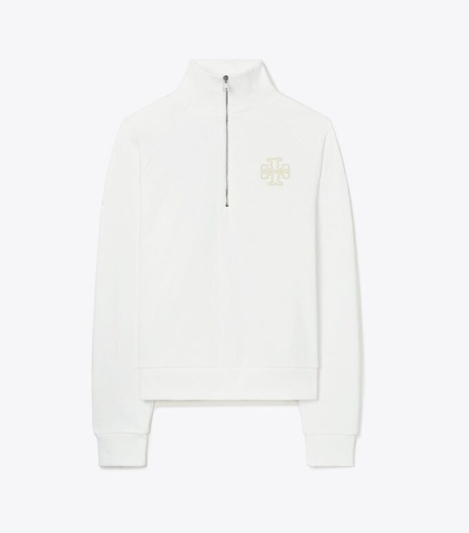 Sweat-shirt épais en molleton français à demi-zip Sweat-shirt épais en molleton français à demi-zip