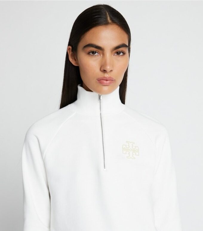 Sweat-shirt épais en molleton français à demi-zip Sweat-shirt épais en molleton français à demi-zip