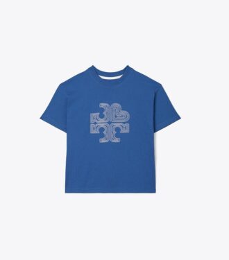 T-shirt avec logo cœur brodé