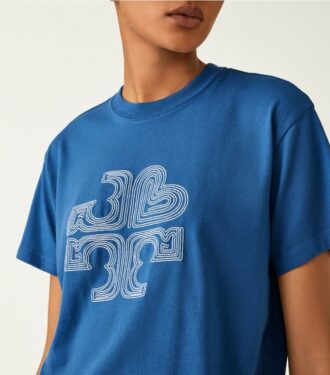 T-shirt avec logo cœur brodé