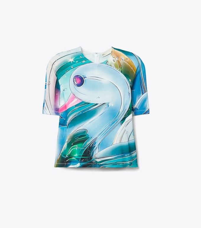 T-shirt en coton imprimé T-shirt en coton imprimé