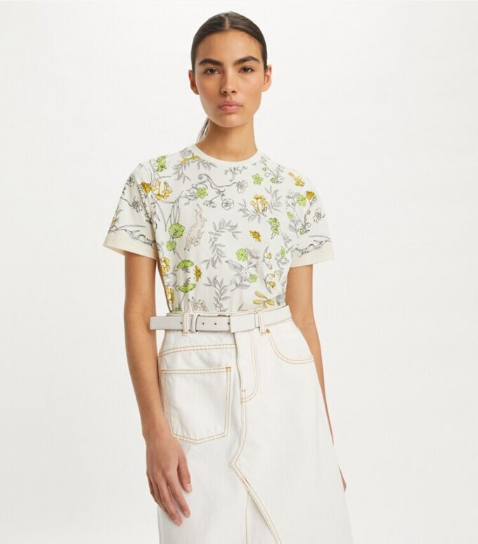 T-shirt en coton imprimé T-shirt en coton imprimé
