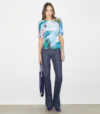 T-shirt en coton imprimé