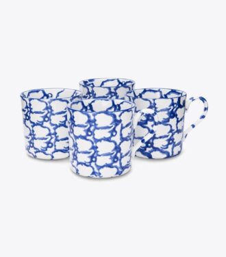 Tasse en spongeware, lot de 4