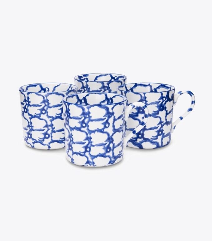 Tasse en spongeware, lot de 4 Tasse en spongeware, lot de 4