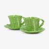 Tasse et soucoupe Lettuce Ware, lot de 2 Tasse et soucoupe Lettuce Ware, lot de 2