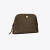 Trousse de maquillage bombée en toile enduite T Monogram T Trousse de maquillage bombée en toile enduite T Monogram T