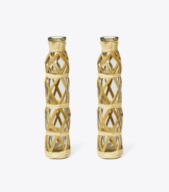 Vase tressé, lot de 2