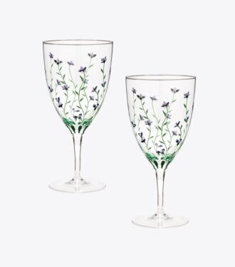 Verres à eau Jolie Fleur, lot de 2