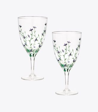 Verres à vin Jolie Fleur, lot de 2