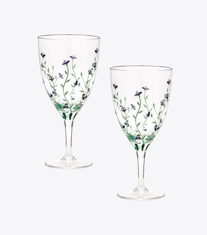 Verres à vin Jolie Fleur, lot de 2 Verres à vin Jolie Fleur, lot de 2