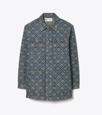 Veste cargo en denim