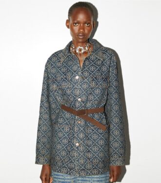 Veste cargo en denim
