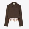 Veste courte en crêpe Veste courte en crêpe