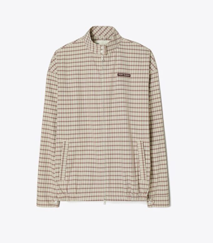 Veste de golf en nylon à carreaux Veste de golf en nylon à carreaux