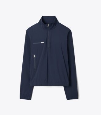 Veste de golf en nylon à demi-zip