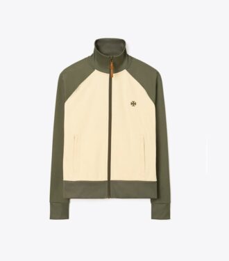 Veste de survêtement zippée à blocs de couleur Veste de survêtement zippée à blocs de couleur