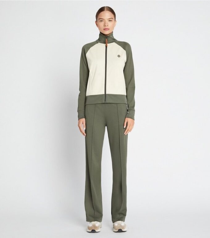 Veste de survêtement zippée à blocs de couleur Veste de survêtement zippée à blocs de couleur