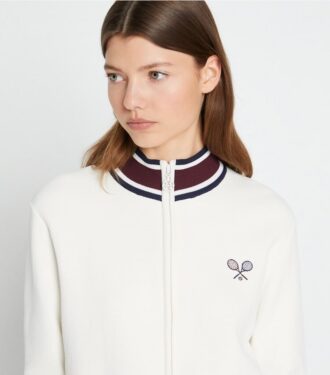 Veste de tennis en tricot technique