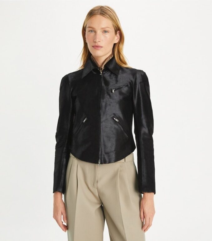 Veste en cuir de veau Veste en cuir de veau