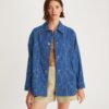 Veste en denim surpiquée Veste en denim surpiquée