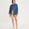 Veste en denim surpiquée Veste en denim surpiquée