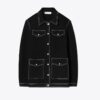 Veste en laine surpiquée Veste en laine surpiquée