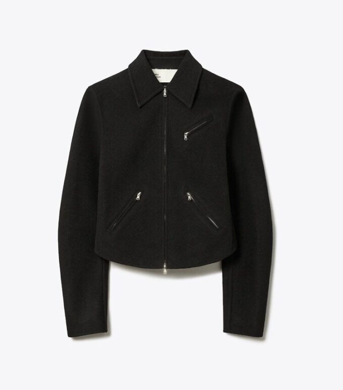 Veste motard en laine T Monogram Veste motard en laine T Monogram